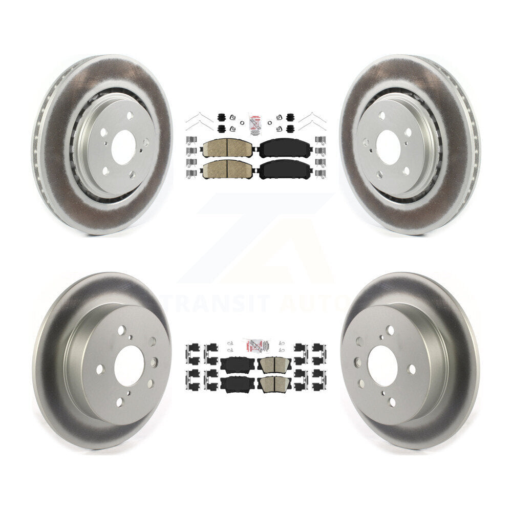 Front Rear Ceramic Pad Coat Brake Rotor Kit For 22 Toyota Camry With Manual Parking KGA-104825