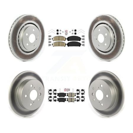 Front Rear Ceramic Pad Coat Brake Rotor Kit For 22 Toyota Camry With Manual Parking KGA-104825