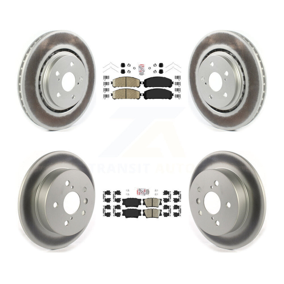 Front Rear Ceramic Pad Coat Brake Rotor Kit For 22 Toyota Camry With Manual Parking KGA-104825