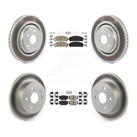 Front Rear Ceramic Pad Coat Brake Rotor Kit For 22 Toyota Camry With Manual Parking KGA-104826