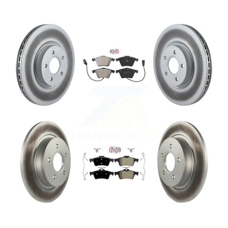 Front Rear Semi-Metallic Pads And Coated Disc Brake Rotors Kit For Volvo S40 V50 C70 KGA-104845