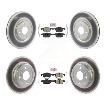 Front Semi-Metallic Rear Ceramic Pad Coat Brake Rotor Kit For 2018-2021 Ford EcoSport FWD KGA-104861