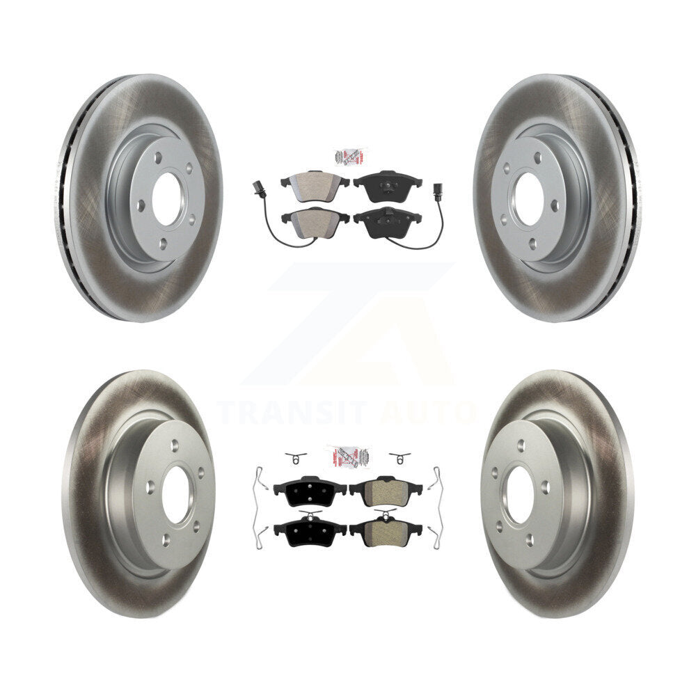 Front Rear Semi-Metallic Pads And Coated Disc Brake Rotors Kit For Volvo S40 KGA-104874