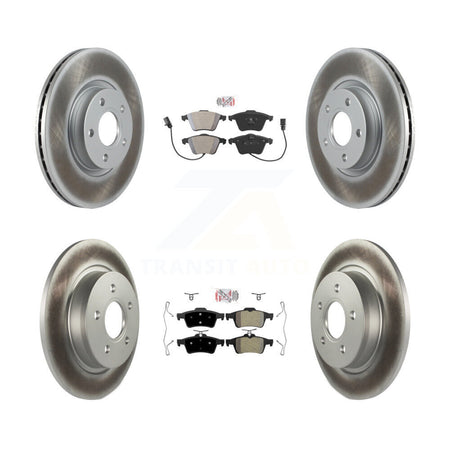 Front Rear Semi-Metallic Pads And Coated Disc Brake Rotors Kit For Volvo S40 KGA-104874