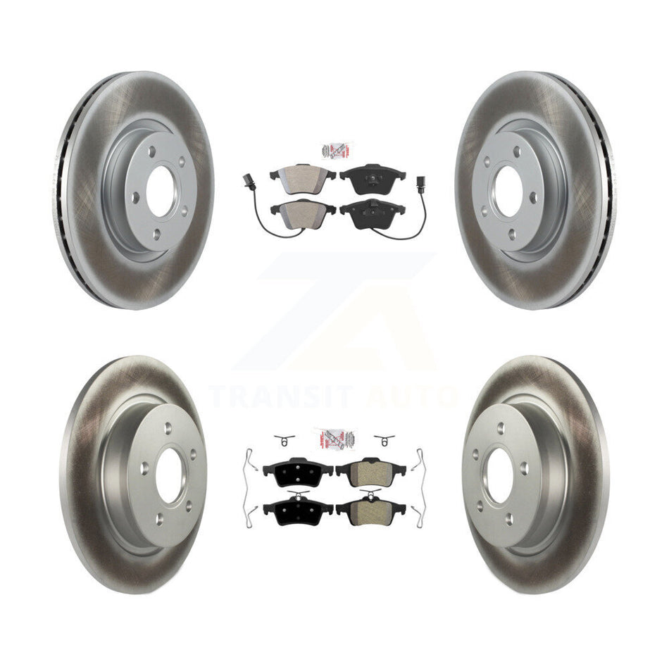Front Rear Semi-Metallic Pads And Coated Disc Brake Rotors Kit For Volvo S40 KGA-104874