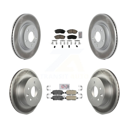 Front Rear Ceramic Pads And Coated Disc Brake Rotors Kit For Nissan 350Z INFINITI G35 KGA-104930