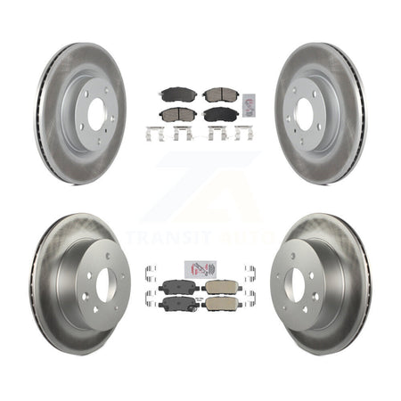 Front Rear Ceramic Pads And Coated Disc Brake Rotors Kit For Nissan 350Z INFINITI G35 KGA-104931