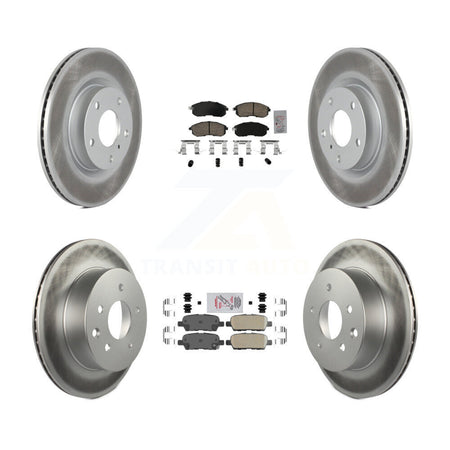 Front Rear Ceramic Pads And Coated Disc Brake Rotors Kit For Nissan 350Z INFINITI G35 KGA-104932