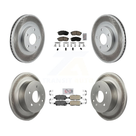 Front Rear Ceramic Pads And Coated Disc Brake Rotors Kit For Nissan Altima KGA-104934