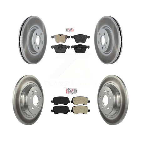 Front Rear Semi-Metallic Pads And Coated Disc Brake Rotors Kit For Volvo S60 V70 KGA-104941
