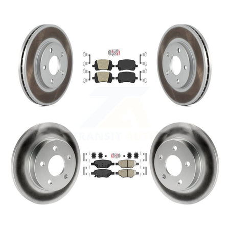 Front Rear Ceramic Pads And Coated Disc Brake Rotors Kit For Chevrolet Malibu Pontiac G6 KGA-104944