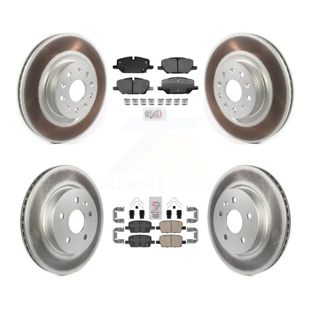 Front Rear Ceramic Pad Coated Disc Brake Rotor Kit For 2022 Chevrolet Camaro LT with 2.0L KGA-104994
