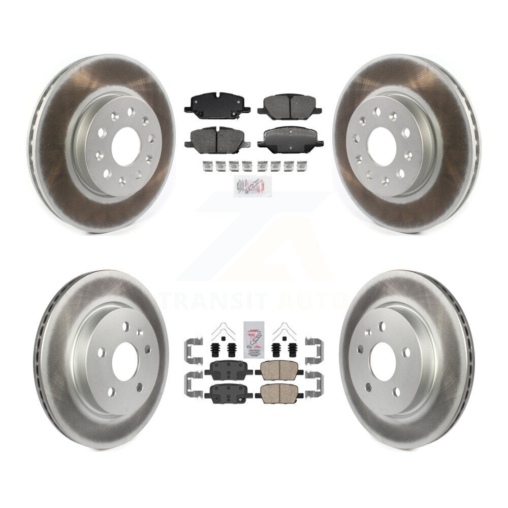 Front Rear Ceramic Pads And Coated Disc Brake Rotors Kit For Chevrolet Camaro KGA-104995