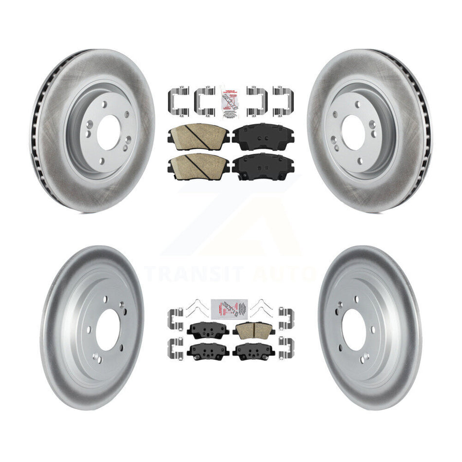 Front Rear Ceramic Pad Coat Brake Rotors Kit For Kia Sportage With Electric Parking KGA-105025