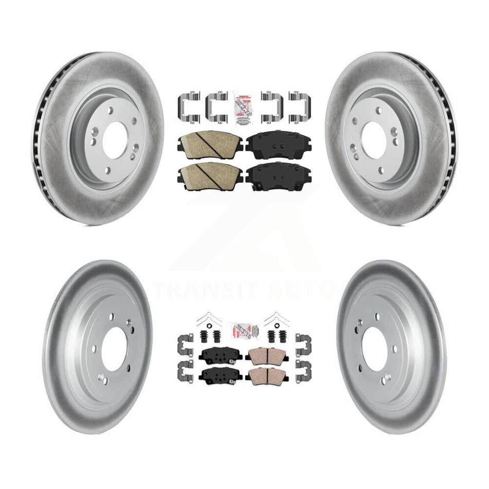 Front Rear Ceramic Pad Coat Brake Rotors Kit For Kia Sportage With Electric Parking KGA-105027
