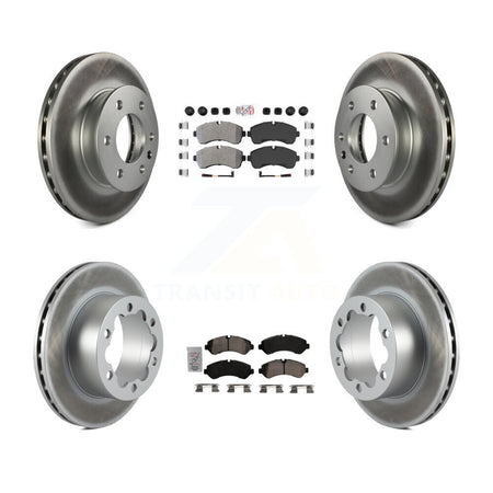 Front Semi-Metallic Rear Ceramic Pad Coat Brake Rotor Kit For Mercedes-Benz Sprinter 3500 KGA-105082