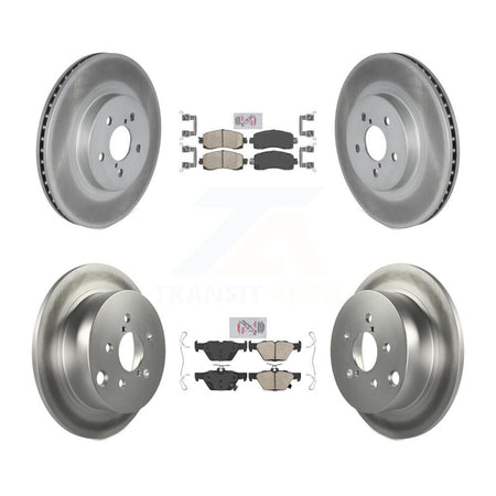 Front Rear Ceramic Pads And Coated Disc Brake Rotors Kit For Subaru Crosstrek KGA-105130