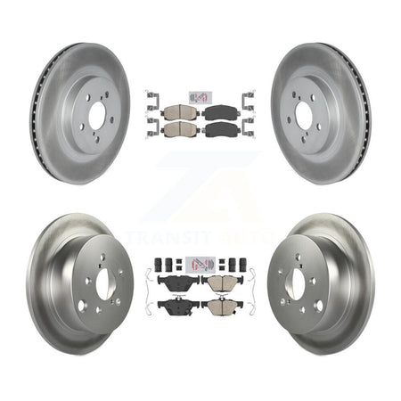 Front Rear Ceramic Pads And Coated Disc Brake Rotors Kit For Subaru Crosstrek KGA-105132