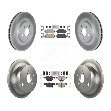 Front Rear Ceramic Pads And Coated Disc Brake Rotors Kit For Subaru Crosstrek KGA-105133