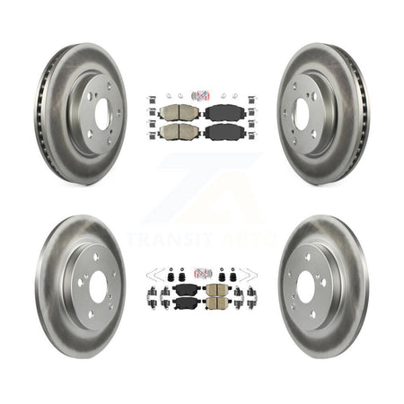 Front Rear Ceramic Pads And Coated Disc Brake Rotors Kit For 2008-2015 Scion xB KGA-105135