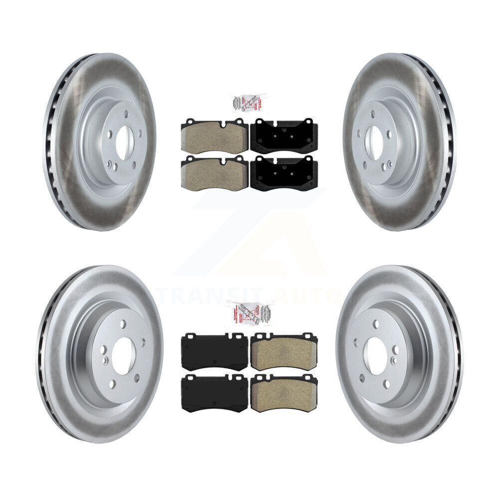 Front Rear Semi-Metallic Pad Coat Brake Rotors Kit For Mercedes-Benz S600 Armored Vehicle KGA-105178