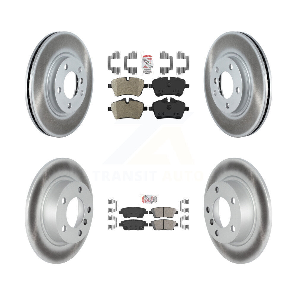 Front Semi-Metallic Rear Ceramic Pad Coat Disc Brake Rotor Kit For Mini Cooper Countryman KGA-105210