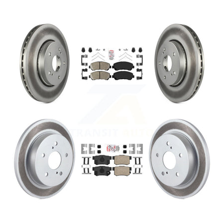 Front Rear Ceramic Pads And Coated Disc Brake Rotors Kit For 2010-2013 Suzuki Kizashi KGA-105236