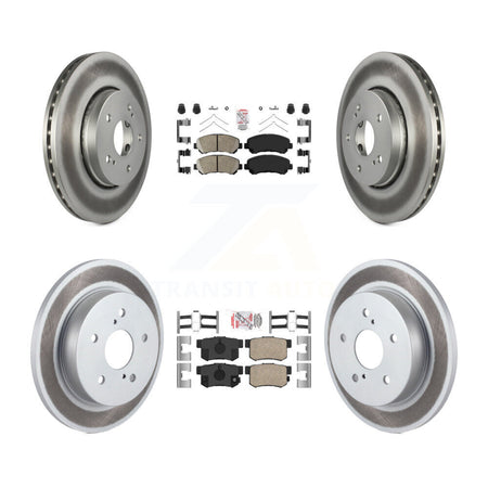 Front Rear Ceramic Pads And Coated Disc Brake Rotors Kit For 2010-2013 Suzuki Kizashi KGA-105238