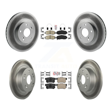 Front Rear Ceramic Pads And Coated Disc Brake Rotors Kit For Honda Accord KGA-105272