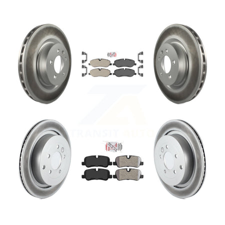 Front Rear Semi-Metallic Pad Coat Brake Rotor Kit For Land Rover Range Sport Supercharged KGA-105337
