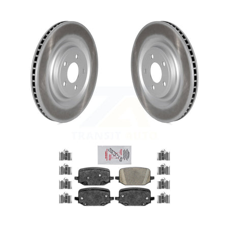 Rear Coated Disc Brake Rotors And Ceramic Pads Kit For 2022-2023 Ford Explorer 3.3L KGA-105413
