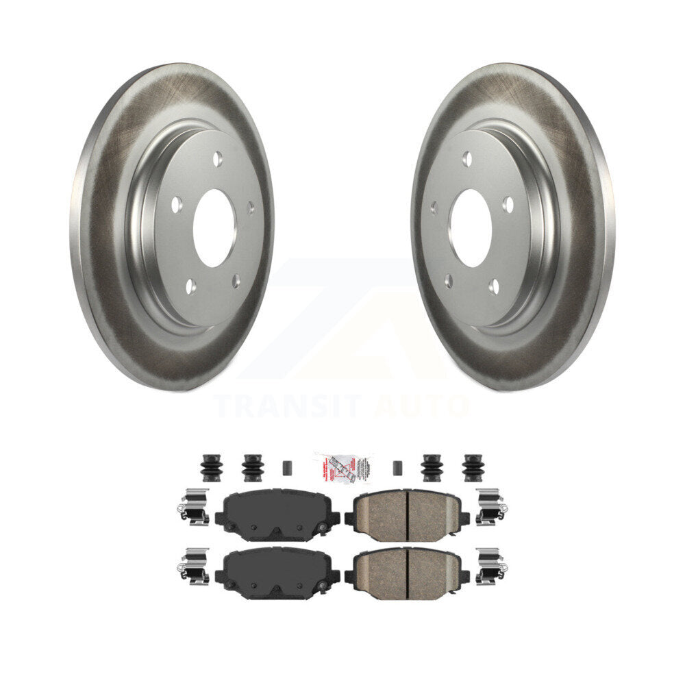 Rear Coated Disc Brake Rotors And Ceramic Pads Kit For Dodge Grand Caravan KGA-105419