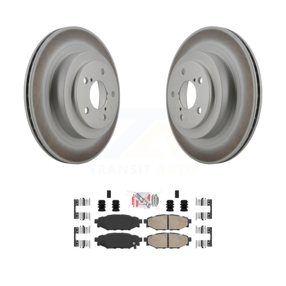 Rear Coated Disc Brake Rotors And Ceramic Pads Kit For Subaru Legacy KGA-105421