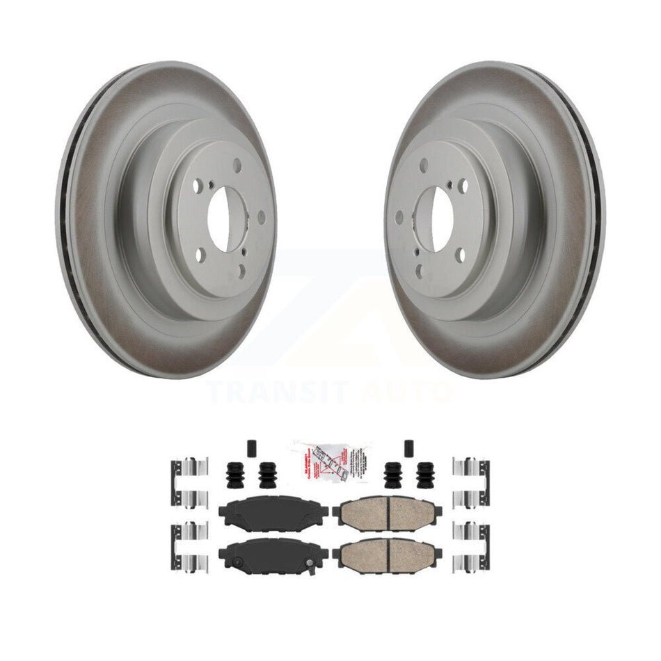 Rear Coated Disc Brake Rotors And Ceramic Pads Kit For Subaru Legacy KGA-105421