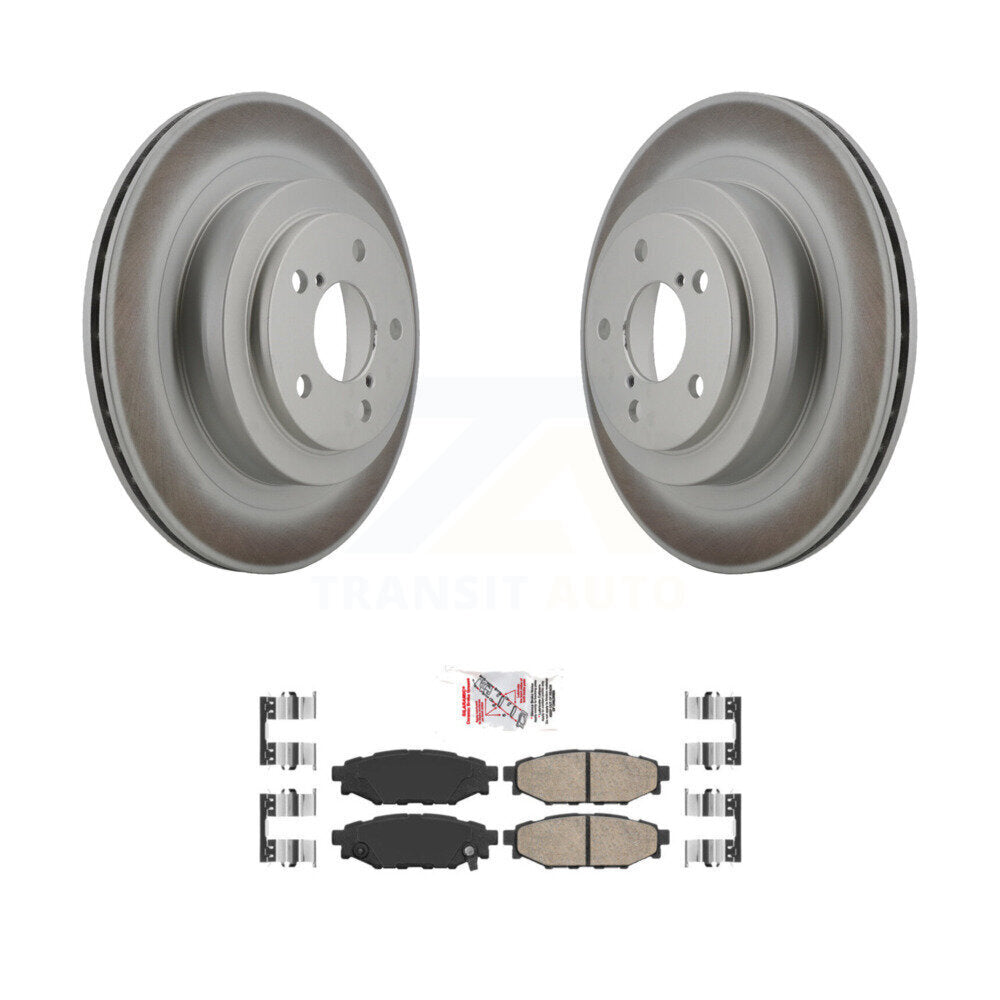 Rear Coated Disc Brake Rotors And Ceramic Pads Kit For Subaru Legacy KGA-105422