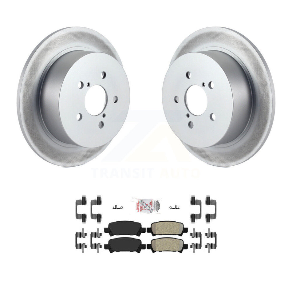 Rear Coated Brake Rotor & Semi-Metallic Pad Kit For Subaru Legacy With 17" Factory Wheels KGA-105423