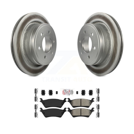 Rear Coated Disc Brake Rotors And Semi-Metallic Pads Kit For Ford F-150 KGA-105450