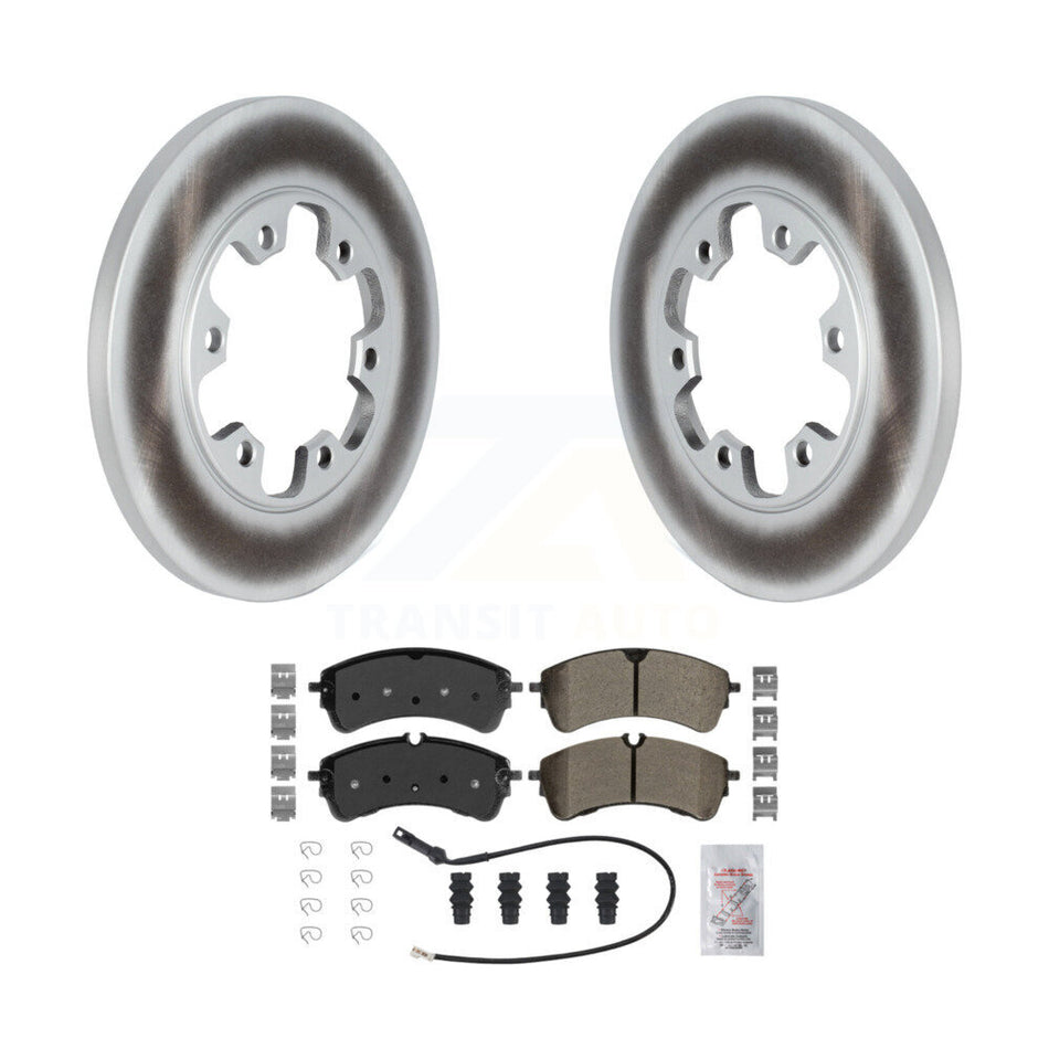 Rear Coat Brake Rotors Semi-Metallic Pad Kit For Ford Transit-250 Transit-150 Transit-350 KGA-105460