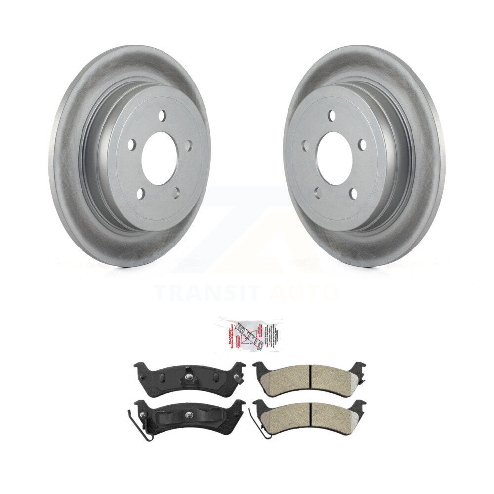 Rear Coated Disc Brake Rotors And Semi-Metallic Pads Kit For Ford Explorer Sport Trac KGA-105462