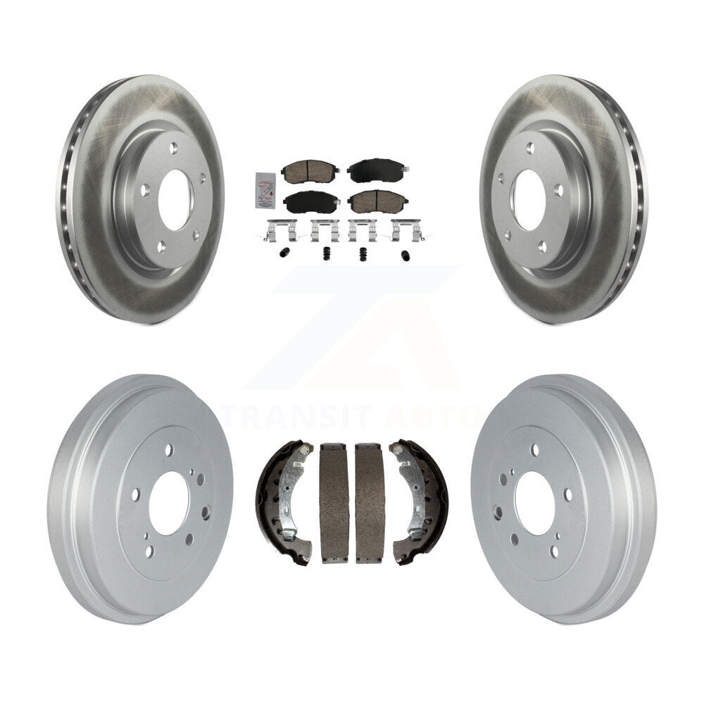 Front Rear Disc Brake Rotors Ceramic Pads And Coated Drum Kit For Nissan Sentra KGA-105485