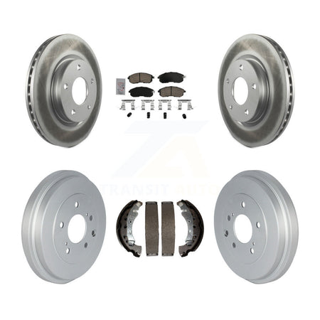 Front Rear Disc Brake Rotors Ceramic Pads And Coated Drum Kit For Nissan Sentra KGA-105485