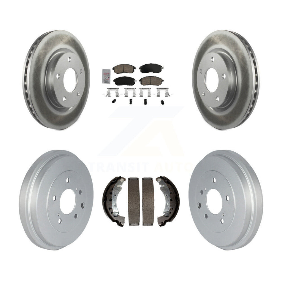 Front Rear Disc Brake Rotors Ceramic Pads And Coated Drum Kit For Nissan Sentra KGA-105485
