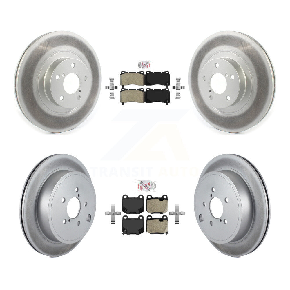 Front Rear Semi-Metallic Pad Coat Brake Rotors Kit For 2019 Toyota 86 TRD Special Edition KGA-105571