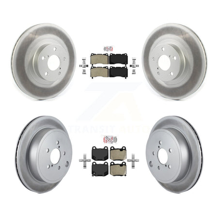 Front Rear Semi-Metallic Pad Coat Brake Rotors Kit For 2019 Toyota 86 TRD Special Edition KGA-105571