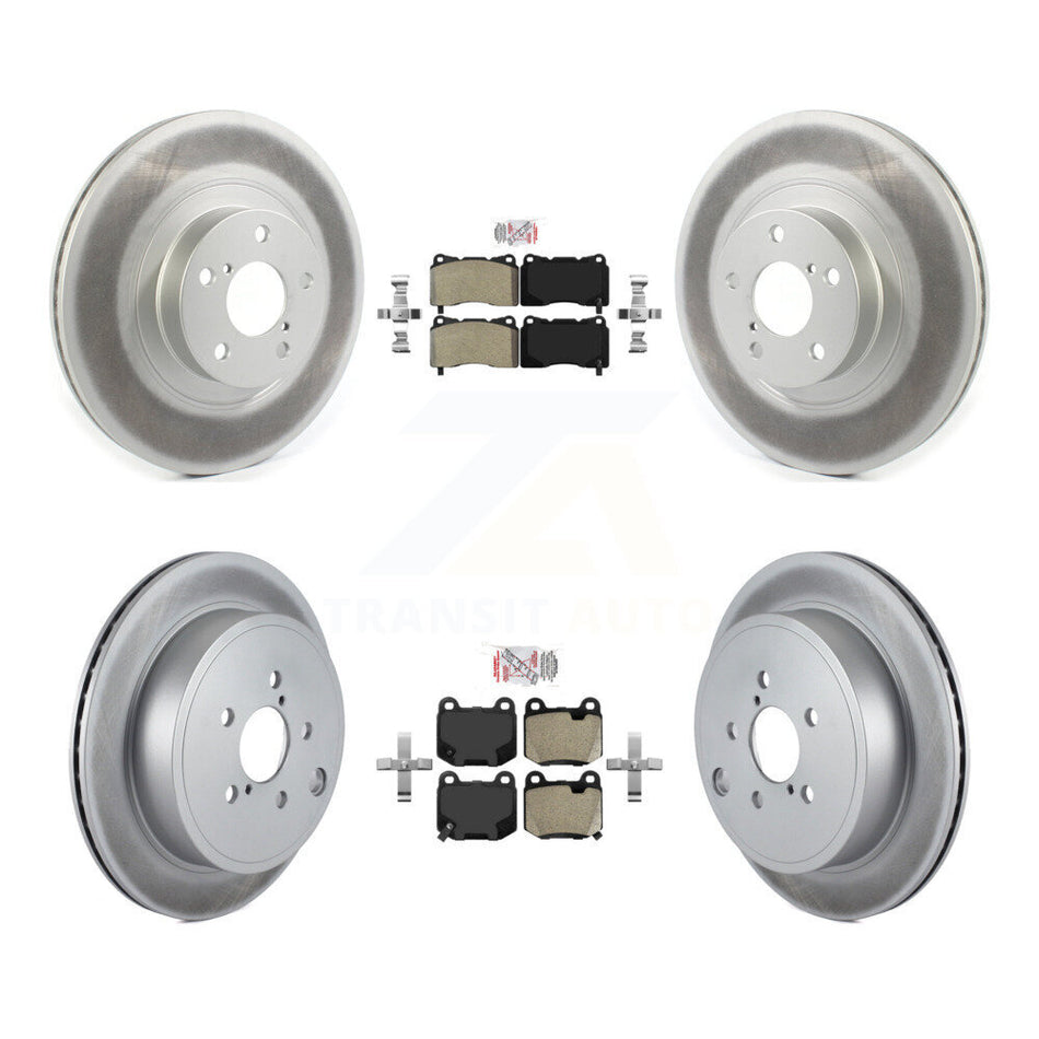 Front Rear Semi-Metallic Pad Coat Brake Rotors Kit For 2019 Toyota 86 TRD Special Edition KGA-105571
