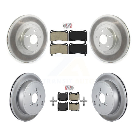 Front Rear Semi-Metallic Pad Coat Brake Rotors Kit For 2019 Toyota 86 TRD Special Edition KGA-105572