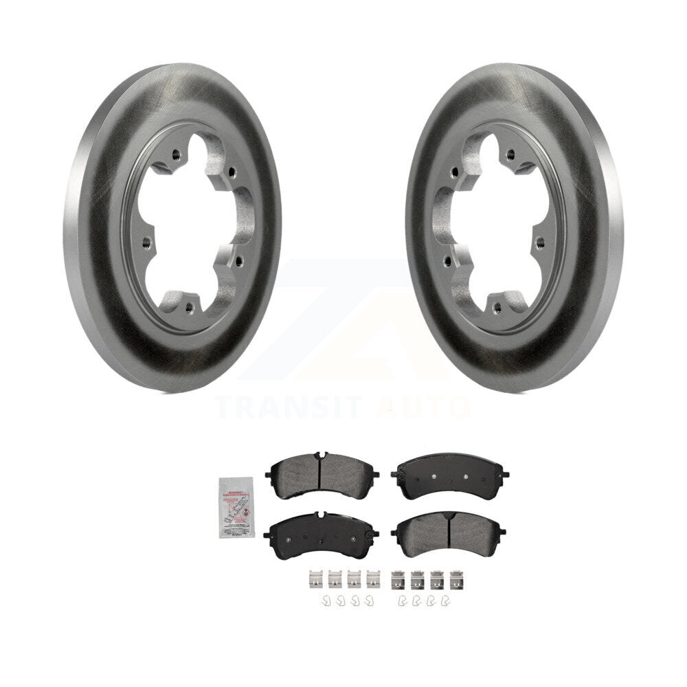 Rear Coat Brake Rotors Semi-Metallic Pad Kit For Ford Transit-250 Transit-150 Transit-350 KGA-105595