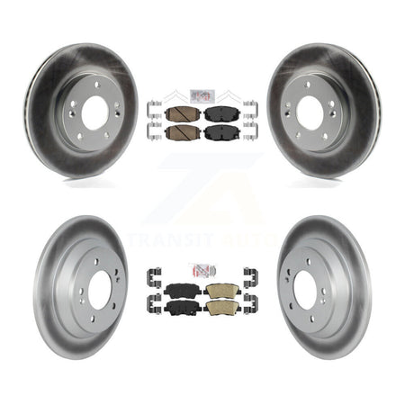 Front Rear Ceramic Pad Coat Brake Rotors Kit For Hyundai Kona With Electric Parking KGA-105602