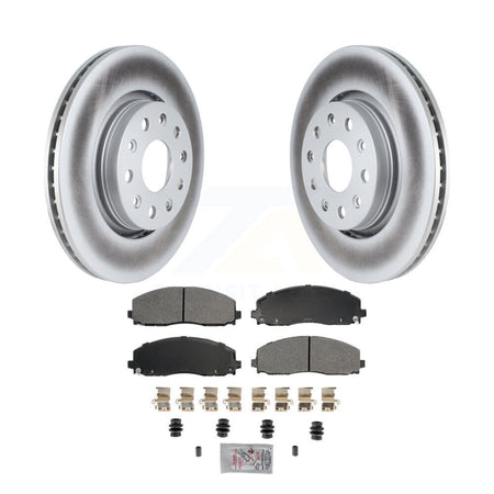 Front Coated Disc Brake Rotors And Semi-Metallic Pads Kit For Jeep Wrangler Gladiator KGA-105615