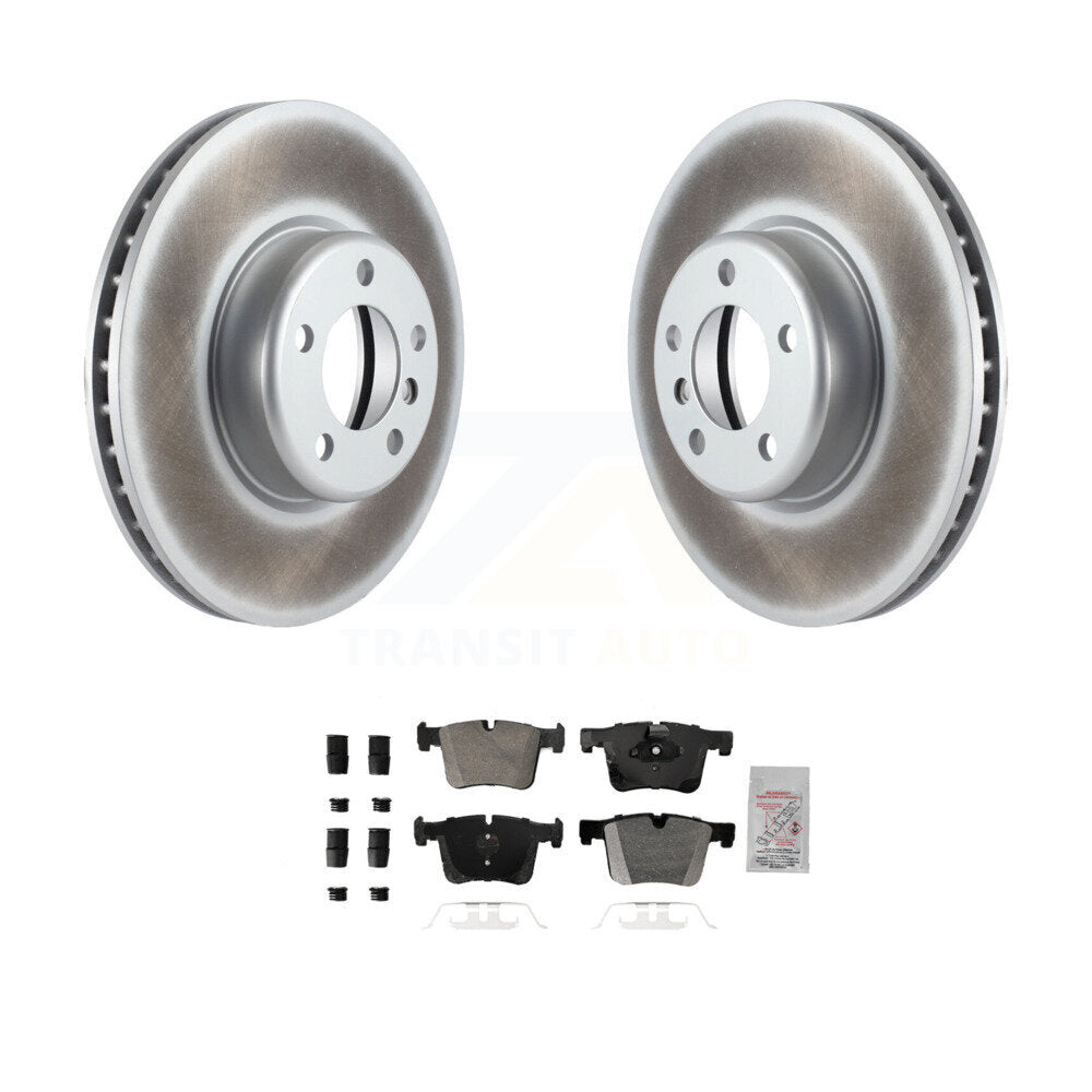 Front Coated Disc Brake Rotors And Semi-Metallic Pads Kit For BMW 335i xDrive GT KGA-105624